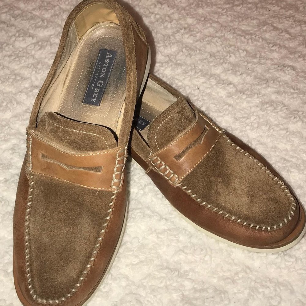 Aston Grey scadicci penny loafers size 9‎